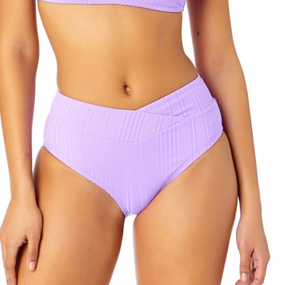 Salt + Cove Ribbed V-Waist Bikini Bottoms